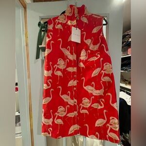 Shop Buru flamingo red Dress NWT